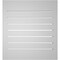 Ekena Millwork Vertical Surface Mount PVC Gable Vent: Functional, w/ 2"W x 2"P Brickmould Sill Frame, 24"W x 26"H GVPVE24X2603SF - alternate 3
